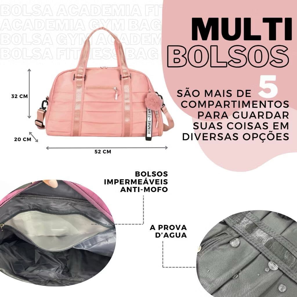 MALA DE MÃO ESPORTIVA ACADEMIA UNISSEX