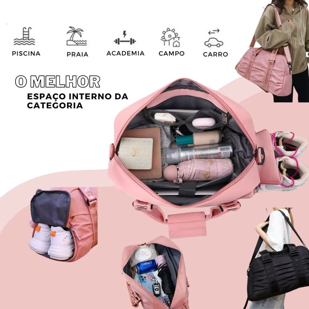 MALA DE MÃO BLOGUEIRA ESPORTIVA ACADEMIA VIAGEM UNISSEX