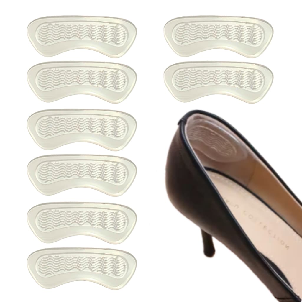 Protetor de Calcanhar Transparente Nano Adesivo Reutilizável Antibolha Antifricção!