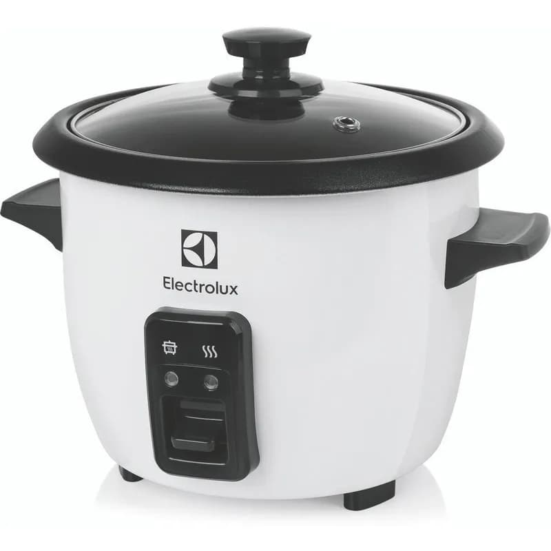 Panela Elétrica Electrolux vapor arroz capacidade 1,3L 7 xícaras antiaderente tampa vidro Rita Lobo