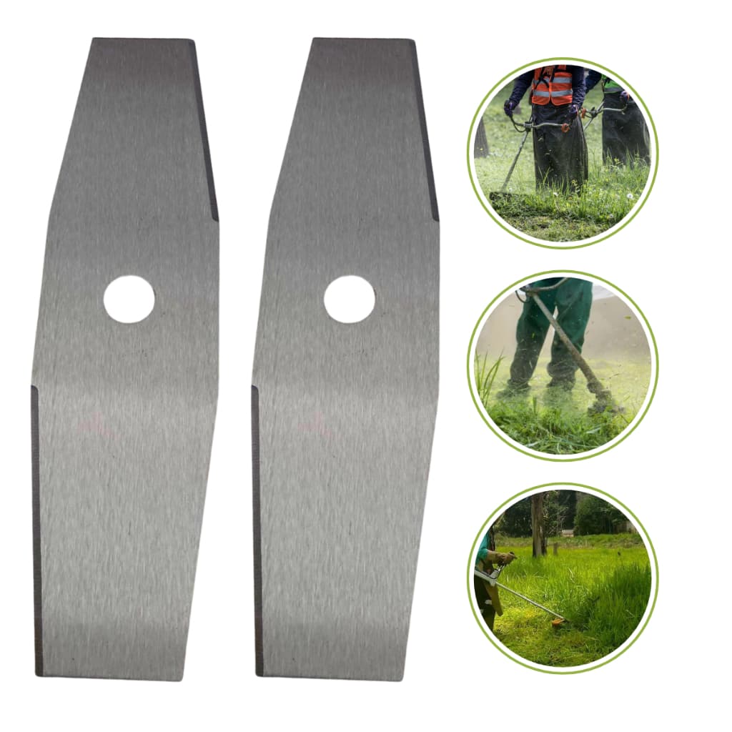 KIT 2 LAMINAS DE 33CM 2MM FURO DE 1" ROÇADEIRA GASOLINA TOYAMA/VULCAN/NAKASAKI/FORTG/TERRA/CARBONFAK