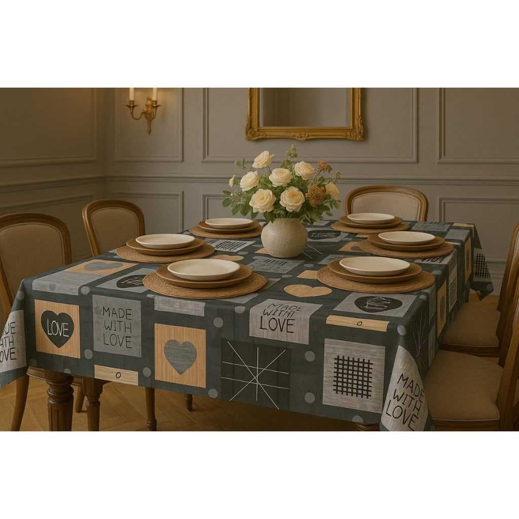 Toalha de Mesa Plástica Térmica Impermeavel de Fácil Limpeza Plástico