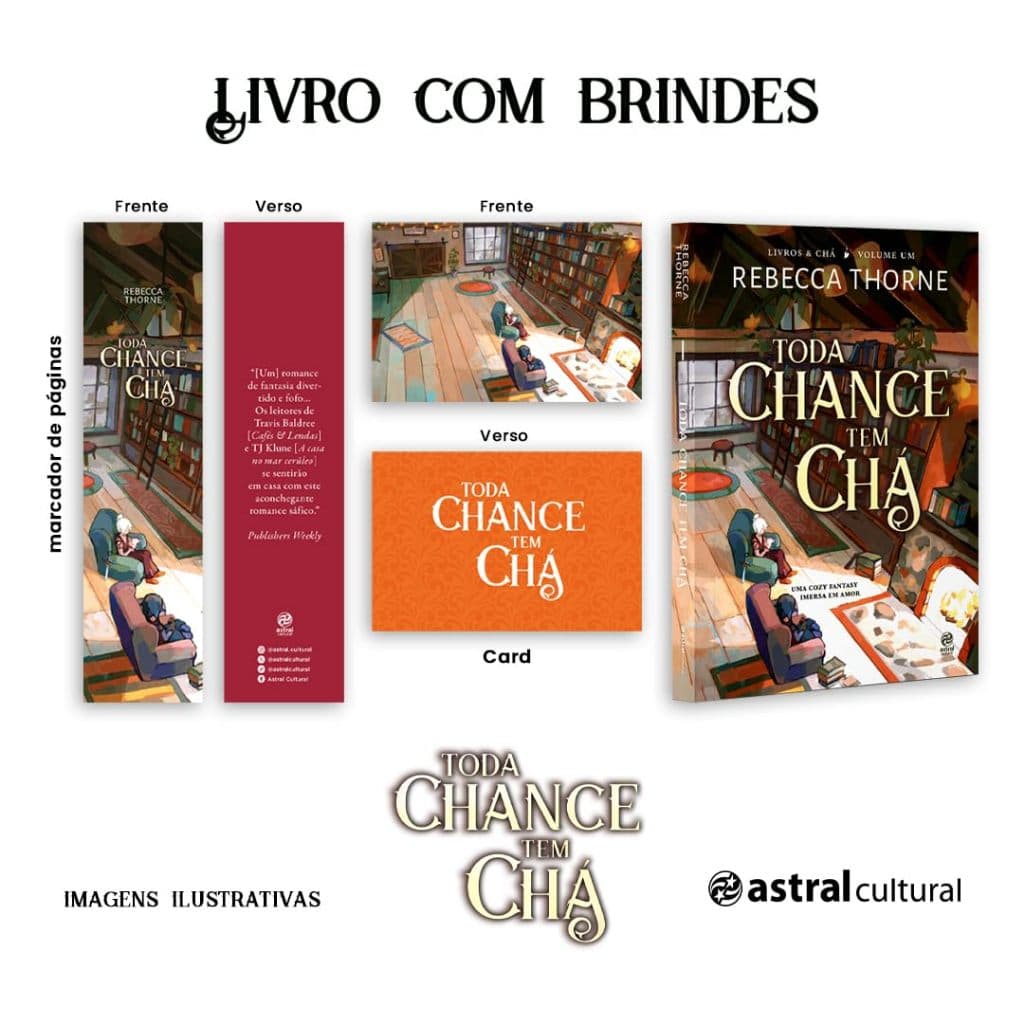 Livro Toda chance tem chá | Rebecca Thorne | Capa Comum | Novo/Lacrado | Editora Astral Cultural