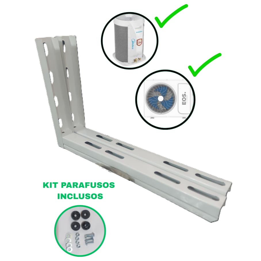 Suporte Ar Condicionado Split 450mm 7000 a 12000/18000 Btus Reforçado