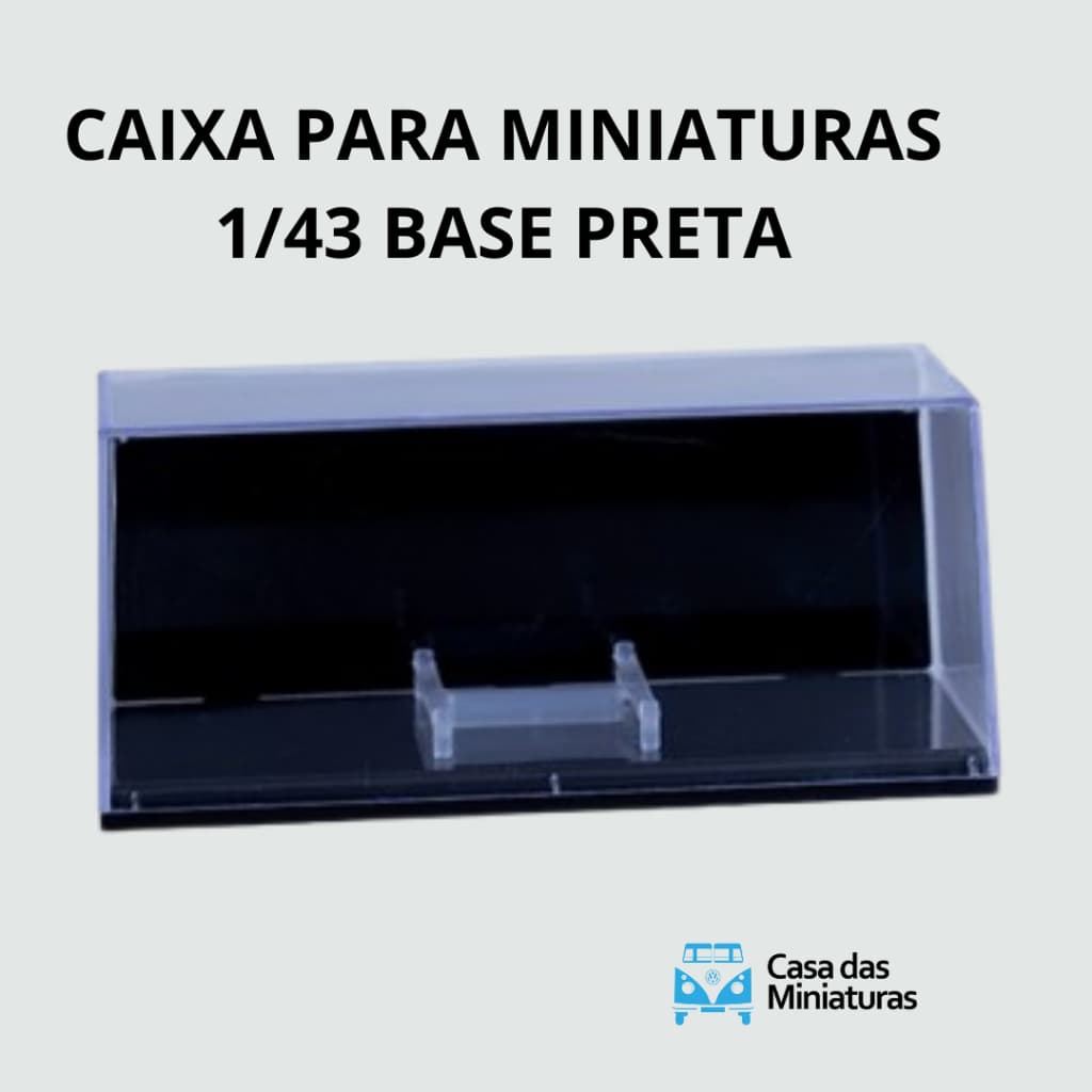 Caixa acrilica para miniaturas Escala 1:43 - 1/43 - BASE DIVESAS + PAINEL PARA CUSTOMIZAÇÃO