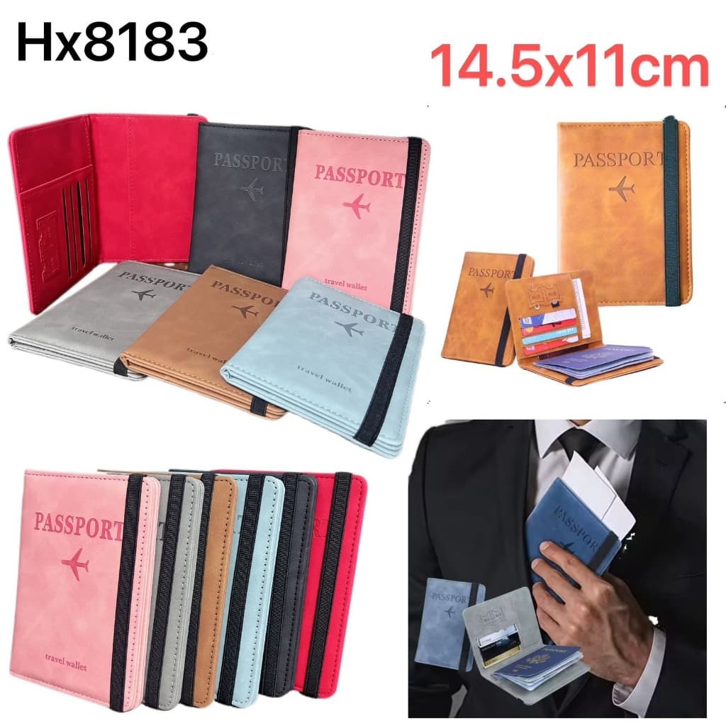Carteira para passaporte e cartões 8183 8407