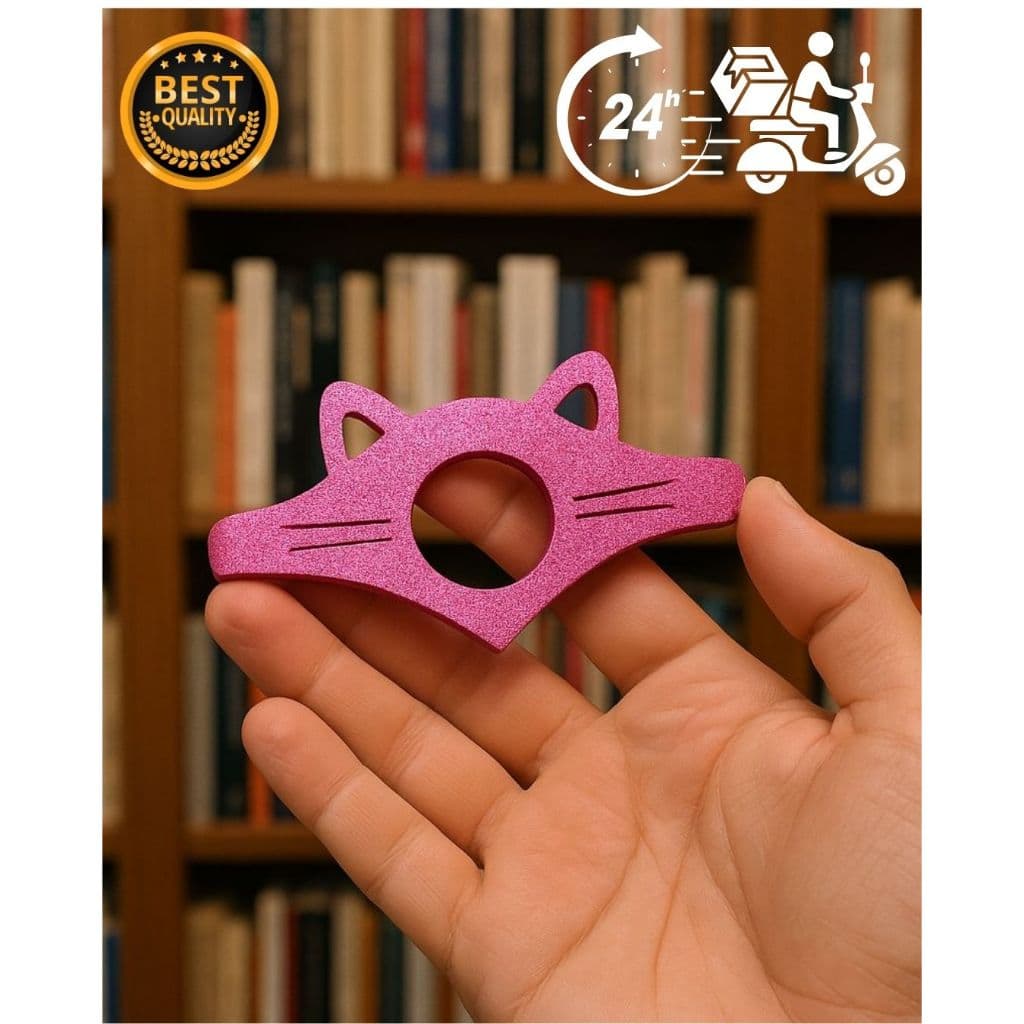 Anel para leitura - Gatinho - Suporte de Pagina para Livros com Polegar para uma leitura confortável unitario