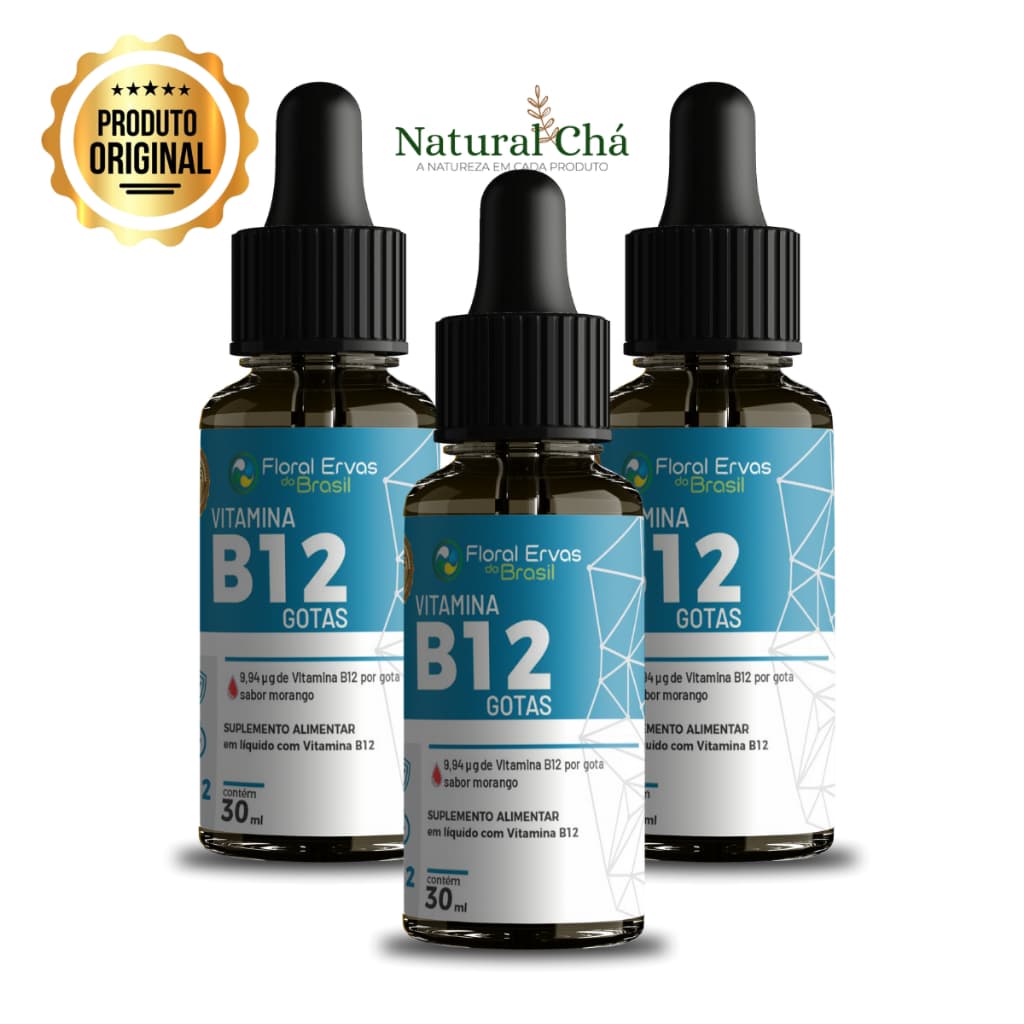 Vitamina B12 Líquida Metilcobalamina 30ml (600 Doses)