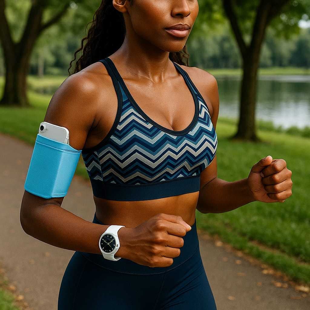 Braçadeira Elástica para Celular Fitness e Corrida / Universal / Pronta Entrega / Envio Nacional