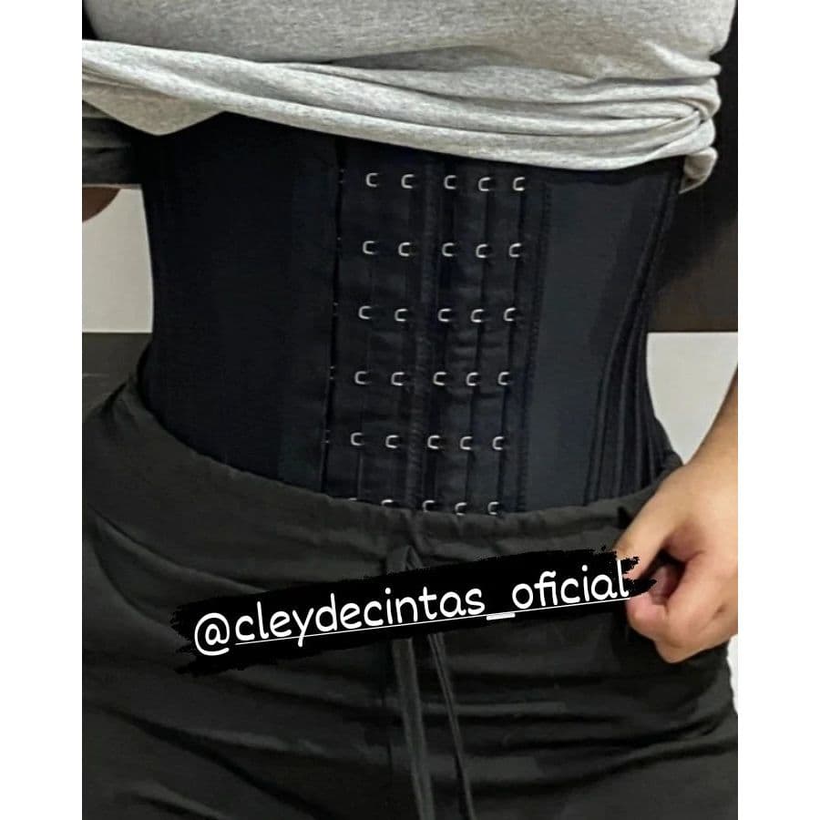 Cinta Modeladora 6 Regulagem 24 Barbatanas. Alta Compressão | Colchetes de Aço Reforçado |  Cinta Feminina