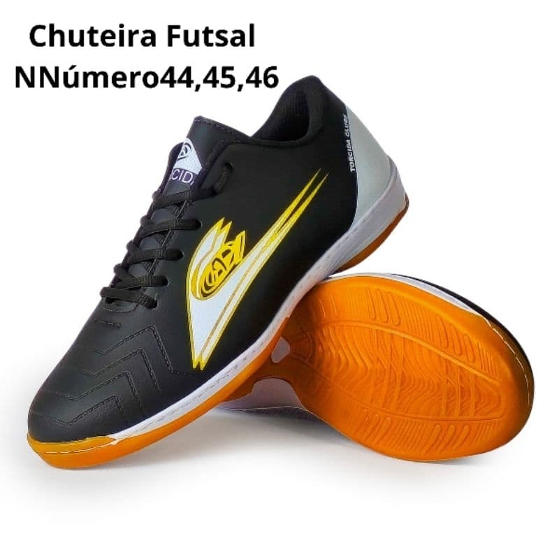 Chuteira Tênis Futsal Masculina –  44 ao 46 Solado Colado E Costurado  Leve Confortável E Macia