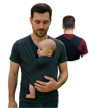 Sling  bebê  Easy Camiseta Pronto para vestir regulável canguru