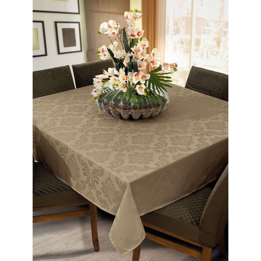 Toalha de Mesa Jacquard Premium Elegância e Durabilidade Ideal para Festas, Jantares e Dia a Dia