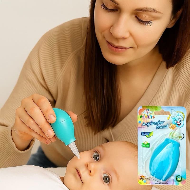 Aspirador Nasal Bebê para Desobstruir Vias Respiratórias Pepeta