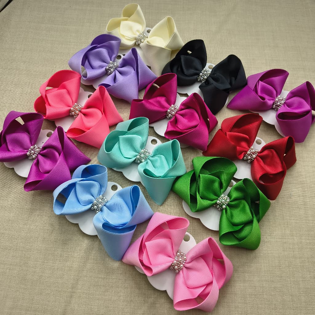 Laços Infantis Exóticos 12 Unidades – Presilha Colorida Estilo Boutique para Meninas
