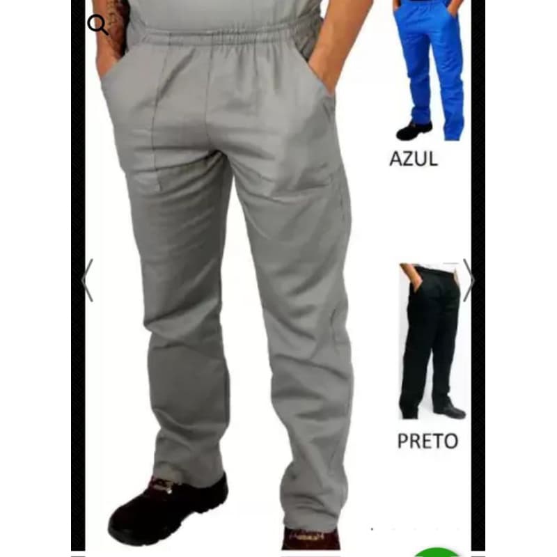 calça social masculino feminino para trabalhar com bolso elástico