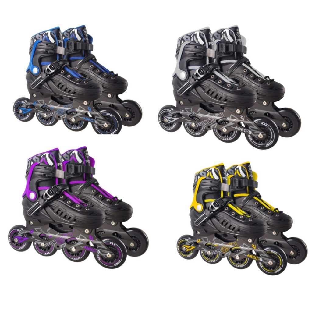 Patins Roller In Line Adulto Abec 9 Ajustável Profissional Rodas 84 MM Varias Cores