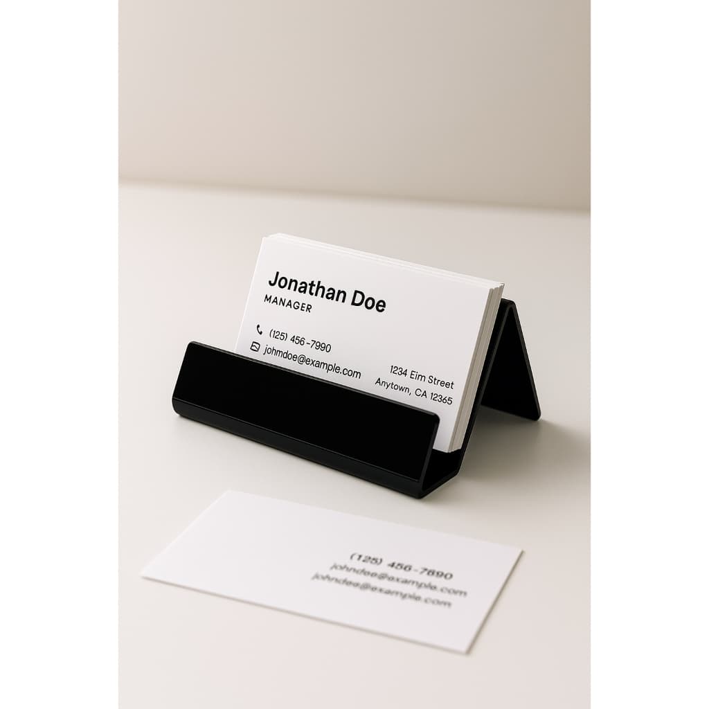 Expositor Porta Cartão de Visita Acrilico 2mm