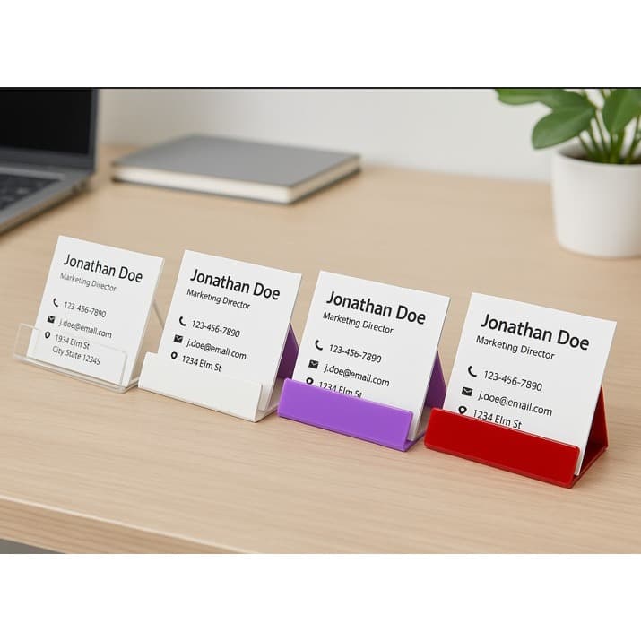 Porta Cartão de Visita em Acrilico 2mm Mesa Balcão