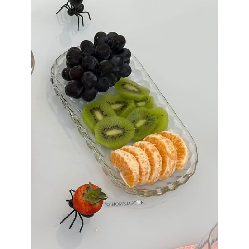 Travessa Bubbles Lyor Cristal 21x12x2cm