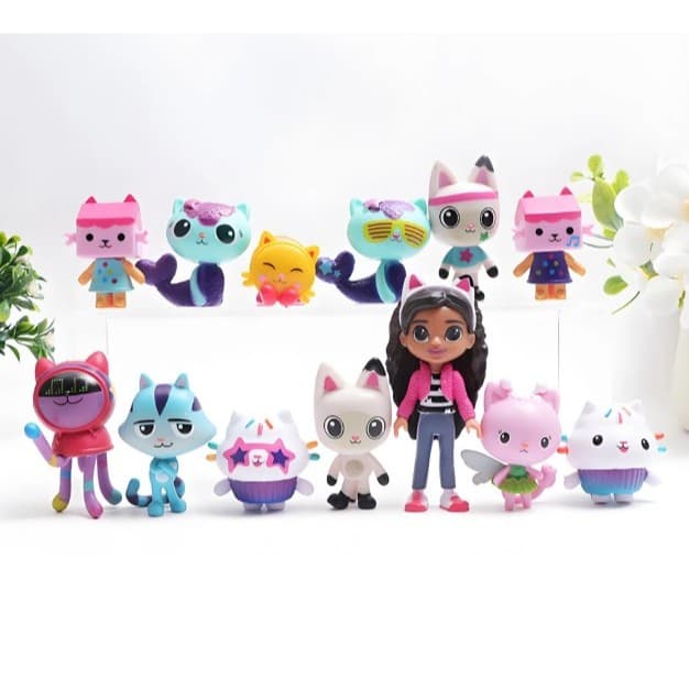 Kit Gabby Dollhouse Brinquedos A Casa Mágica da Gabby Boneca