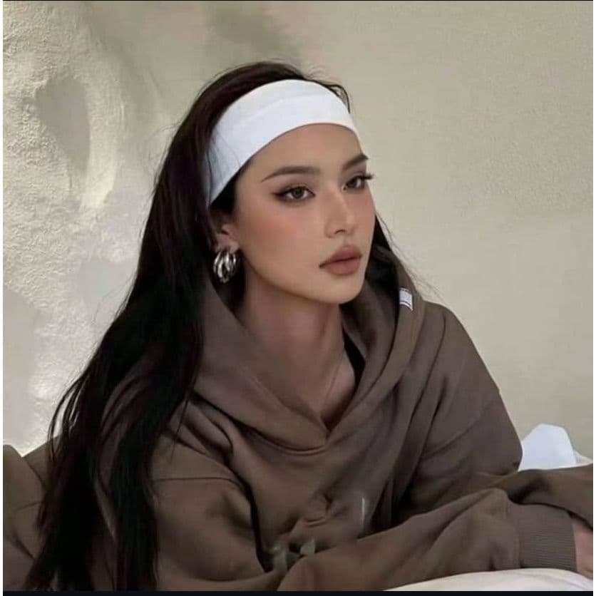 4 Faixas de Cabelo Blogueira Penteados e Esportes Branco, Marrom Unitária ou Diversas Cores