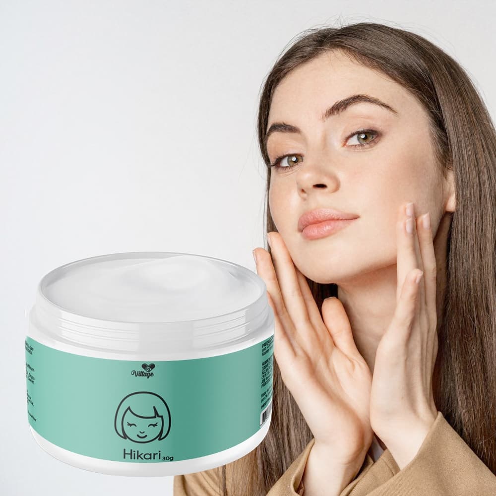 Pele de Porcelana Hikari Hidratante Facial Diário | Óleo de Arroz e Pantenol