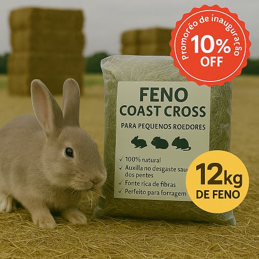 Feno para Roedores – Natural e Seco | 500g, 1kg, 2kg ou 5kg