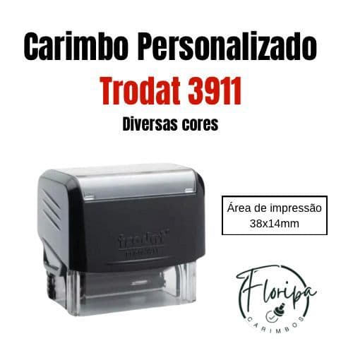 CARIMBO TRODAT 3911 l PERSONALIZADO l AUTOMATICO l PROFISSIONAIS l EMPRESAS l PROFESSORES