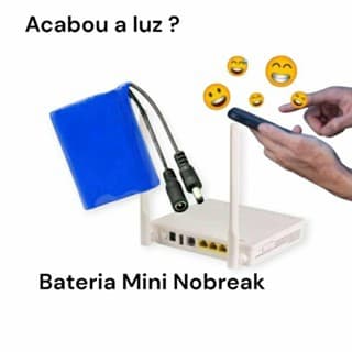 mini nobreak 12 volts para modem roteador Wi-Fi INTERNET sem queda OFERTA