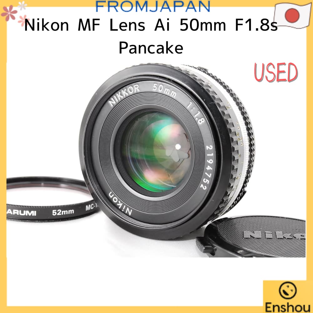 [USED][Direto do Japão] [Itens Usados] Panqueca Nikon MF Lnte Ai 50mm F1.8s
