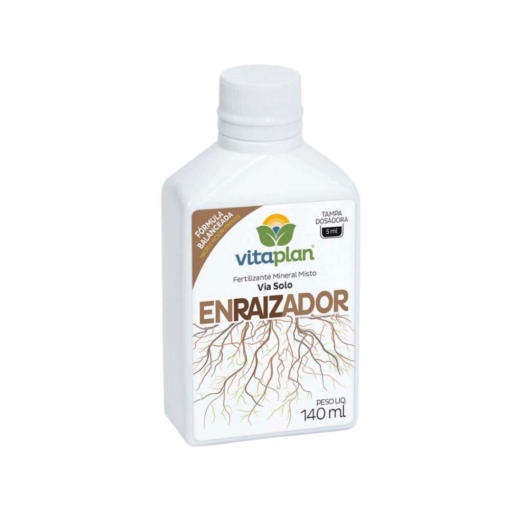 Enraizador Fertilizante Mineral Líquido Vitaplan 140ml - Ideal para Bonsai Mudas Estaquia Alporquia