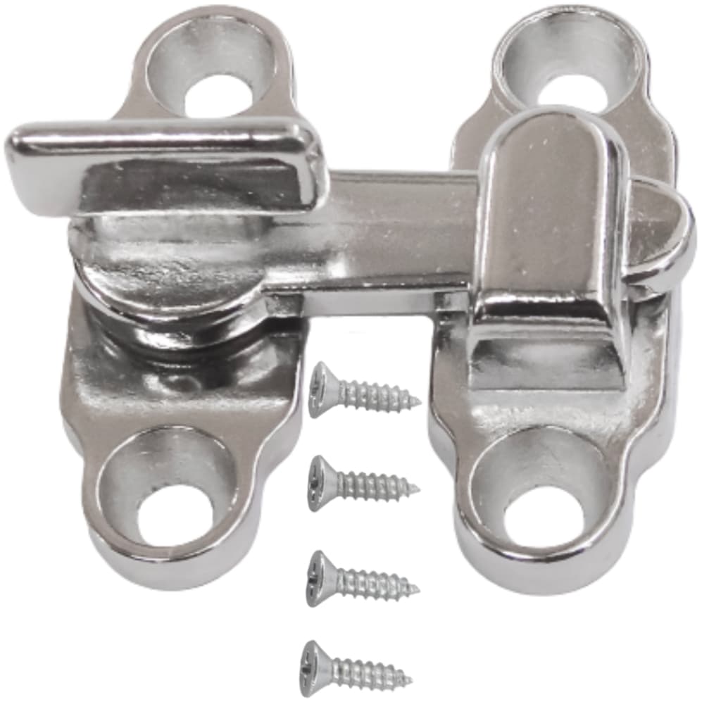 Tranqueta Fecho Trinco Comum Segurança Metal para Portas Janelas e Armários - 1 Unidade Cores