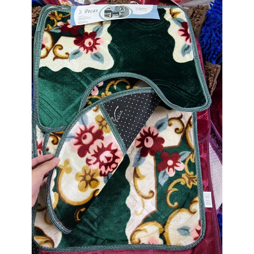 QUIMA ESTOQUE!!!Tapete  3Peças de banheiro!!!Grande Promoção!!!