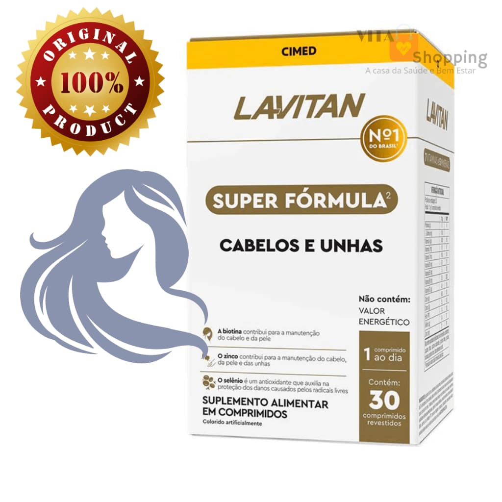 Lavitan Super Fórmula Cabelos e Unhas com 30 Cápsulas
