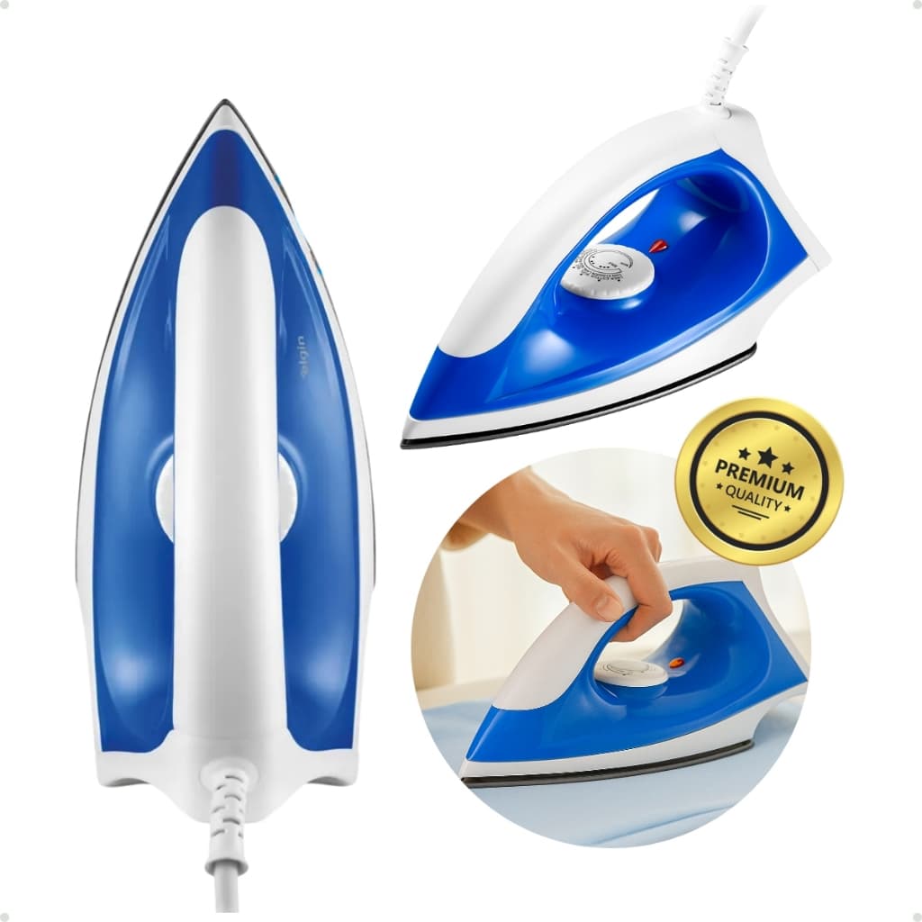 Ferro de Passar Roupas Base Antiaderente Portátil 1100w A Seco Elgin 110v 220v