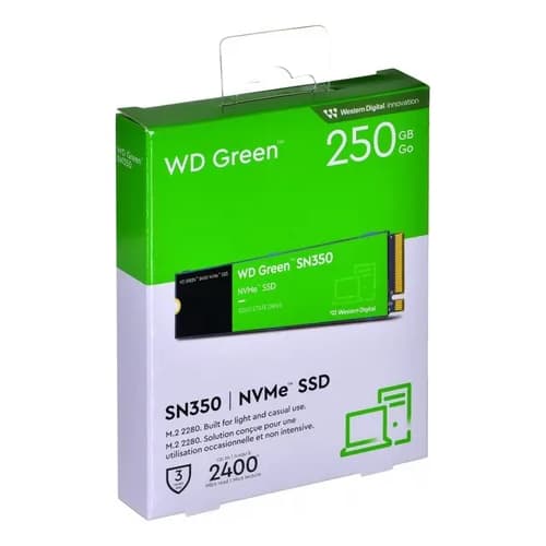 Hd NVMe 250Gb WDGreen SN350 - M.2 2280 PCIe Gen3 x4