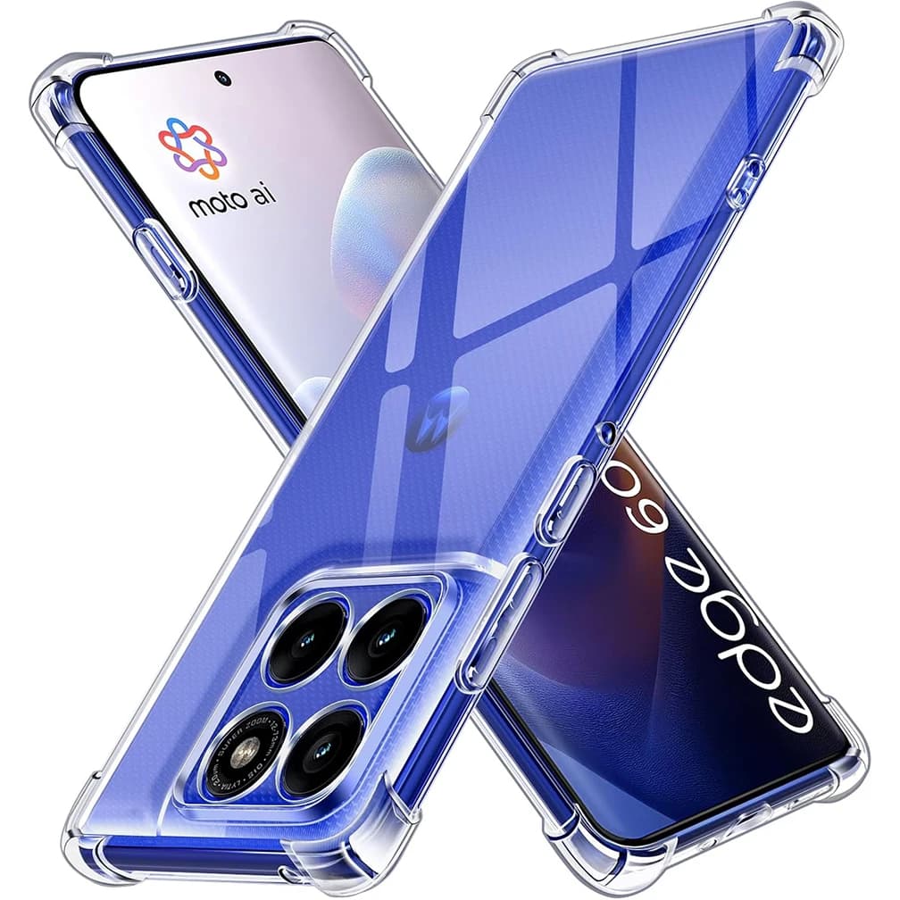 Capa Capinha Case Anti Impacto Transparente P/ Motorola Moto Edge 60 / Edge 60 Fusion / Edge 60 Pro