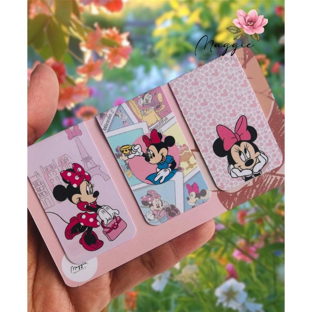 KIT 3 Marcadores de Páginas Magnético Minnie Mouse Disney