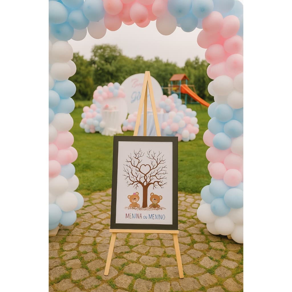 Cavalete para quadros Recepção Casamento Chá Revelação Pinturas 1,20m