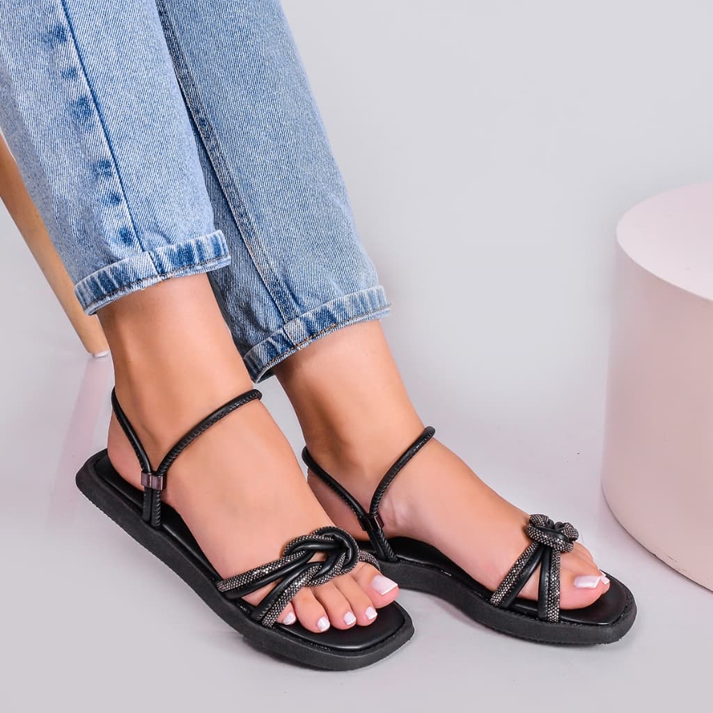 Rasteirinha Papete Feminina Confortável Nó Duplo Ortopédica Casual 006.2