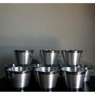 Kit 5 Baldes de 5 litros de aluminio com alça