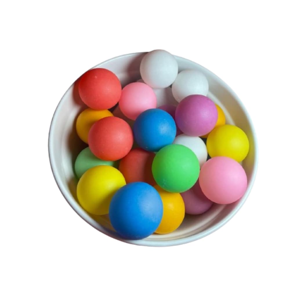 Pacote Com 50 Unidades Bolas / Bolinhas De Ping Pong Coloridas - Tênis de Mesa