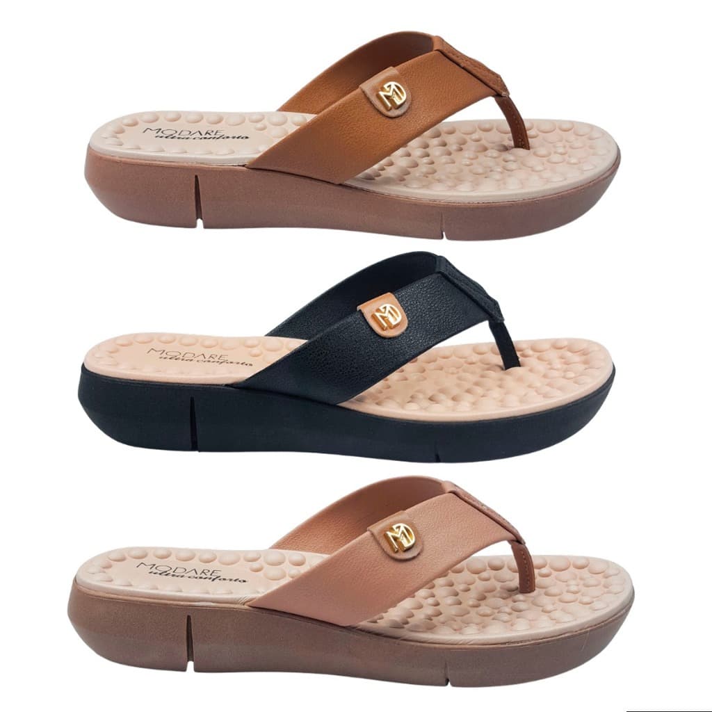 Chinelo Feminino Modare Ortopédico Conforto Anatômico Para Esporão Fascite Plantar Original