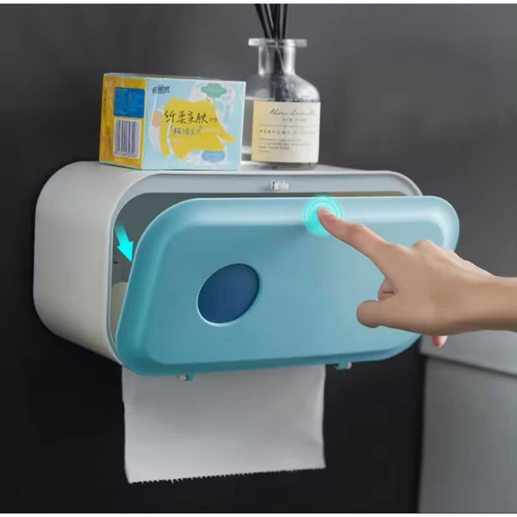 Caixa Porta Papel Higiênico Dispenser De Parede Organizador Papel Toalha Saco de Lixo Lenço Humidecido