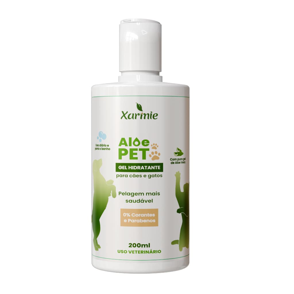 Tratamento Dermatite e Coceira Para Cachorro Pele Sensivel cães Gel de Babosa 200g