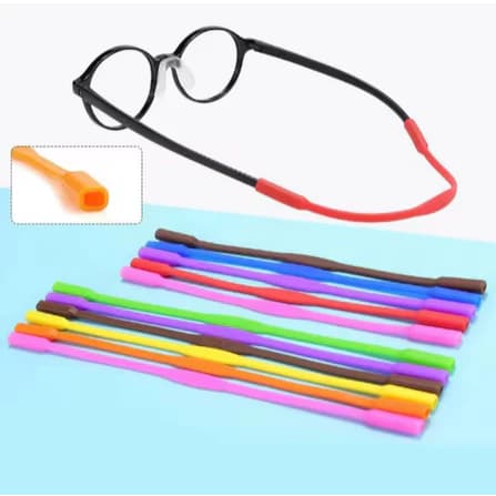 Cordão de Silicone para Óculos Infantil – Suporte Confortável / Estiloso / Colorido / Seguro