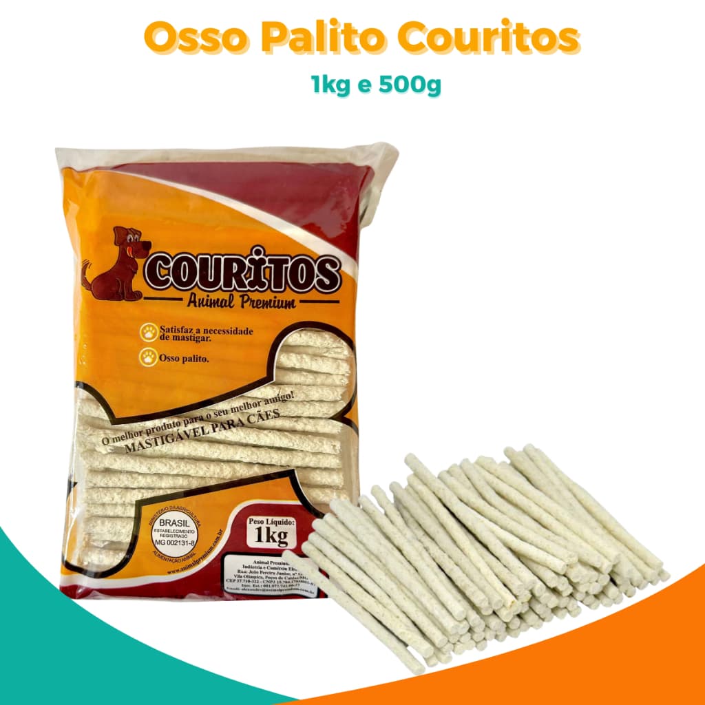 Osso palito petisco para cães - Couritos