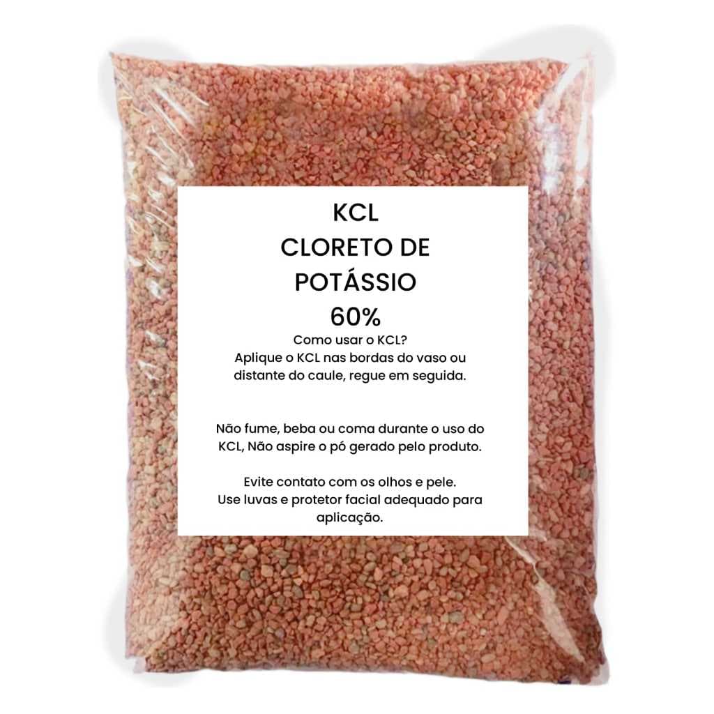 ADUBO FERTILIZANTE KCL CLORETO DE POTÁSSIO 2 KG