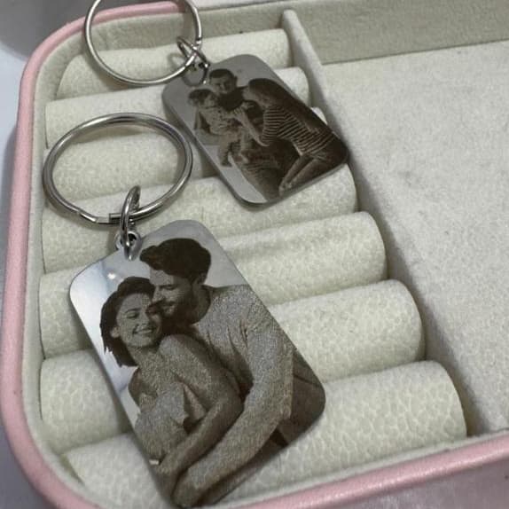 Chaveiro Personalizado com Foto Gravação Realista